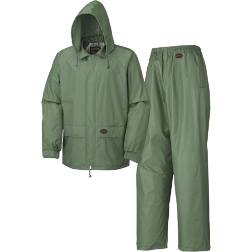 583 V&ecirc;tements imperm&eacute;ables, Polyester/PVC, Petit, Vert OSI Industrial Sales