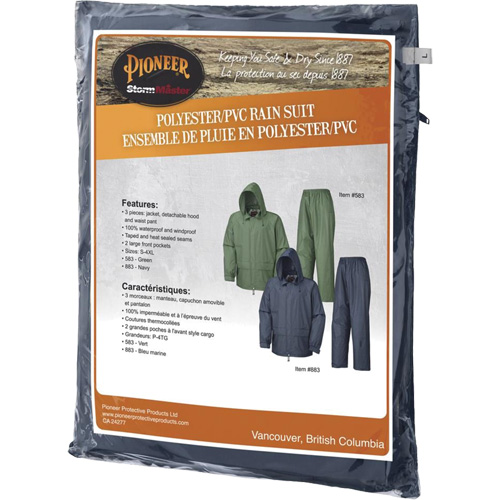 583 V&ecirc;tements imperm&eacute;ables, Polyester/PVC, Petit, Vert OSI Industrial Sales