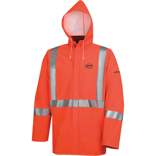 576J Veste de pluie ignifuge haute visibilit&eacute;, Petit, Orange haute visibilit&eacute; OSI Industrial Sales