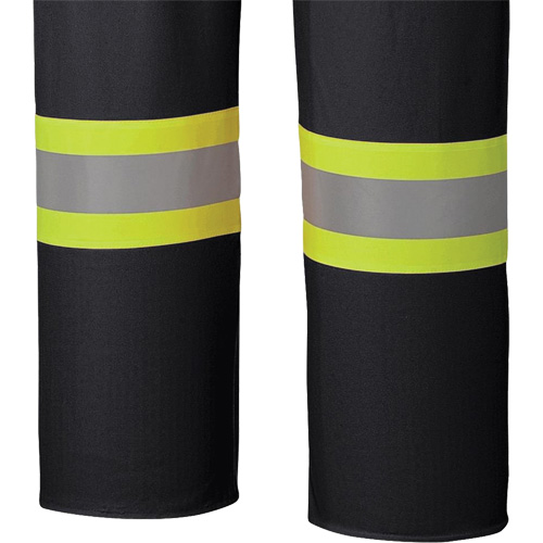 5895BK Flame-Resistant Waterproof Stretch Bib Pants, X-Small, Black OSI Industrial Sales