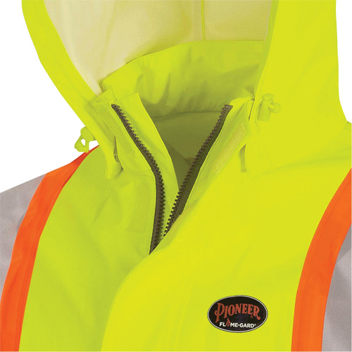 5881 Manteau de pluie ignifuge et protection contre les &eacute;clats d'arc &eacute;lectrique, T-petit, Jaune haute visibilit&eacute;, 10 cal/cm² OSI Industrial Sales