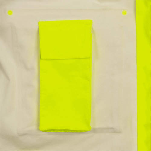 5881 Manteau de pluie ignifuge et protection contre les &eacute;clats d'arc &eacute;lectrique, T-petit, Jaune haute visibilit&eacute;, 10 cal/cm² OSI Industrial Sales