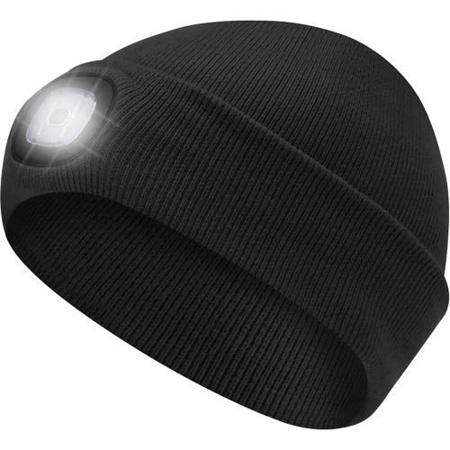 5678 Knit Toque with LED Headlight, Fleece Lining, One Size, Black OSI Industrial Sales