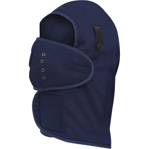 565N Doublure de casque de protection &agrave; col long, Doublure en Molleton, Taille unique, Bleu marin OSI Industrial Sales