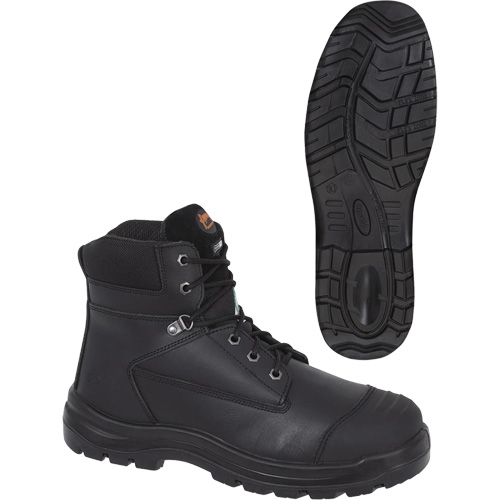 1025 Black 6" Work Boots, Leather, Steel Toe, Size 10 OSI Industrial Sales