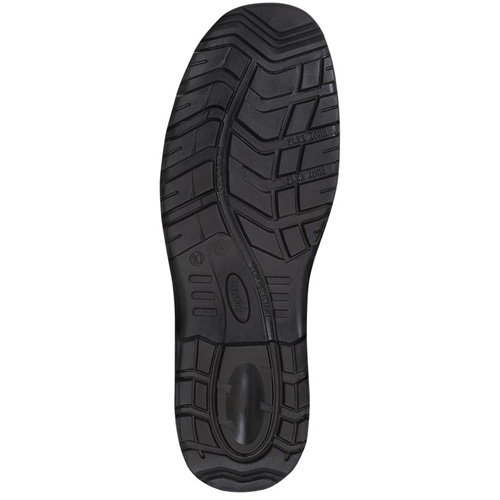 1027 Bottes de travail 8" noires, Cuir, Embout Acier, Taille 10 OSI Industrial Sales