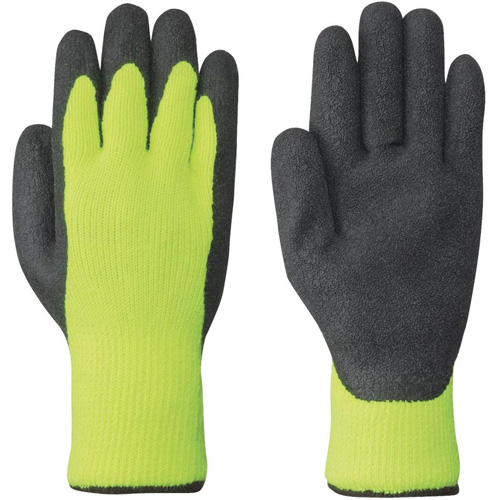 5322 High-Visibility Seamless Knit Gloves, Medium, Latex Coating OSI Industrial Sales