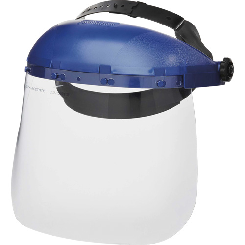 Masque protecteur avec coque simple de la s&eacute;rie 390 Premium, Ac&eacute;tate, Suspension Rochet OSI Industrial Sales