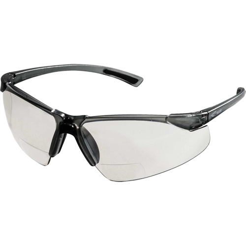 XM340RX Safety Glasses with 2X Magnification, Clear Lens, Anti-Scratch, ANSI Z87+/Meets/Exceeds CSA Z94.3 OSI Industrial Sales