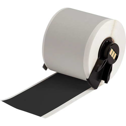 Ruban adh&eacute;sif permanent toutes saisons pour &eacute;tiquettes, Vinyle, Noir, Largeur de 2" OSI Industrial Sales