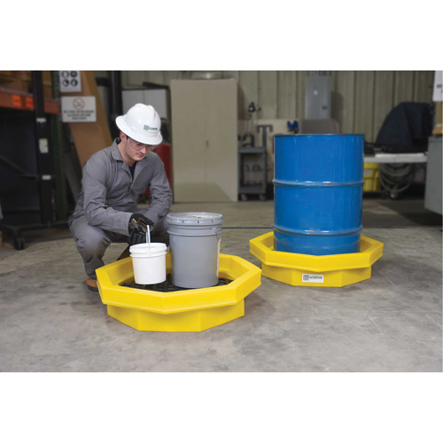 Ultra-Drum Tray sans grille, 32" lo x 32" la x 8,1" h, Cap. de d&eacute;versement 22,8 gal. US OSI Industrial Sales