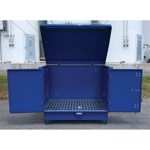 Ultra-Hard Top S4 Steel Spill Pallet, 61" L x 54.4" W x 52" H, 4700 lbs. Load Capacity OSI Industrial Sales