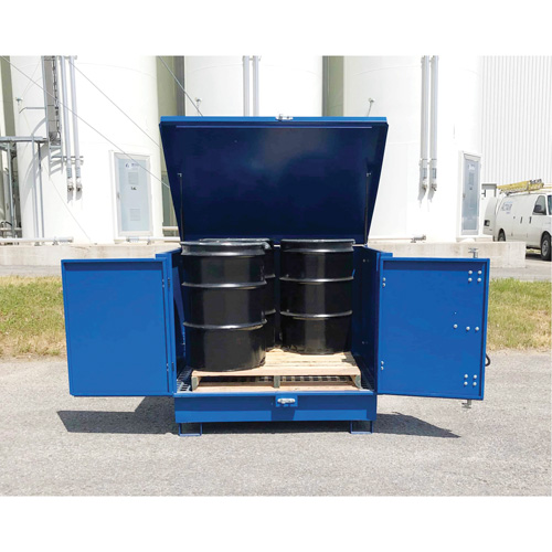 Ultra-Hard Top S4 Steel Spill Pallet, 61" L x 54.4" W x 52" H, 4700 lbs. Load Capacity OSI Industrial Sales