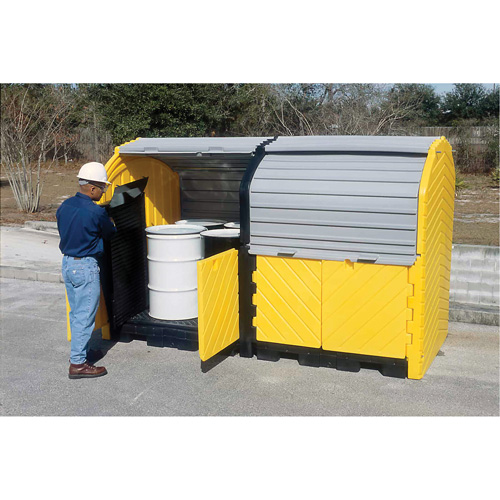 Extender Kit with Drain for Ultra-Hard Top Spill Pallets&reg;, 64" L x 79" W x 62" H, 9000 lbs. Load Capacity OSI Industrial Sales