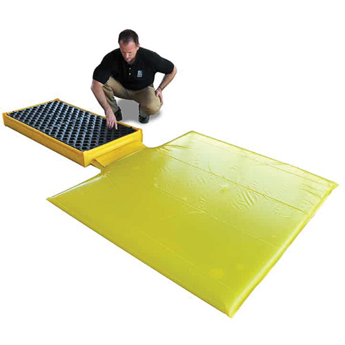 Ultra-Spill Deck flexible, 2 barils, Capacit&eacute; de d&eacute;versement 11 gal. US, 48" x 24" x 2,5" OSI Industrial Sales