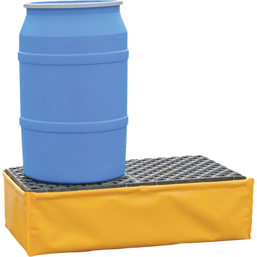 2-Drum Flexible Ultra-Spill Pallet&reg;, 66 US gal. Spill Capacity, 48" x 24" x 14" OSI Industrial Sales