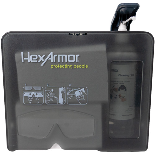 Wall Mounted Eyewear Cleaning Station, Metal, 11.8" L x 10.4" H OSI Industrial Sales