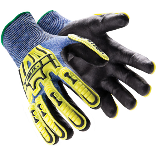 Gants r&eacute;sistants aux chocs Helix 3016, 7/Petit, Paume en PEHP, Poignet &eacute;lastique/Poignet en tricot OSI Industrial Sales