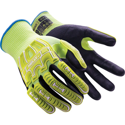 Gants r&eacute;sistants aux chocs Helix 3062IMP, 6/T-petit, Paume en Mousse de nitrile, Poignet &eacute;lastique/Poignet en tricot OSI Industrial Sales