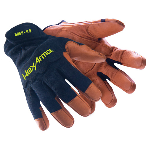 HeatArmor&reg; 5059 Welding Gloves, Grain Goatskin, Size Small/7 OSI Industrial Sales
