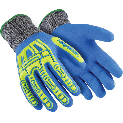 Gants r&eacute;sistants aux coupures Rig Lizard Fluid 7102, Taille 5/2T-petit, Calibre 13, Rev&ecirc;tement Nitrile, Enveloppe en Fibre de verre/PEHP, ASTM ANSI niveau A4 OSI Industrial Sales