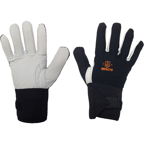 Right-Hand Anti-Impact Glove, 7/Small, Grain Leather Palm, Elastic Cuff OSI Industrial Sales