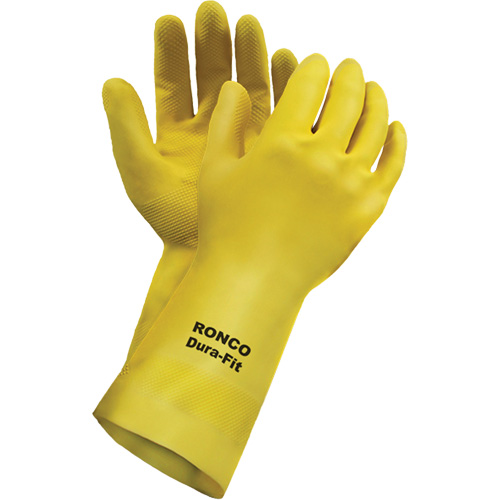 Gants r&eacute;utilisables Dura-Fit , Taille Petit/7, 12" lo, Latex, Doublure en Ouat&eacute;e, 20 mils OSI Industrial Sales