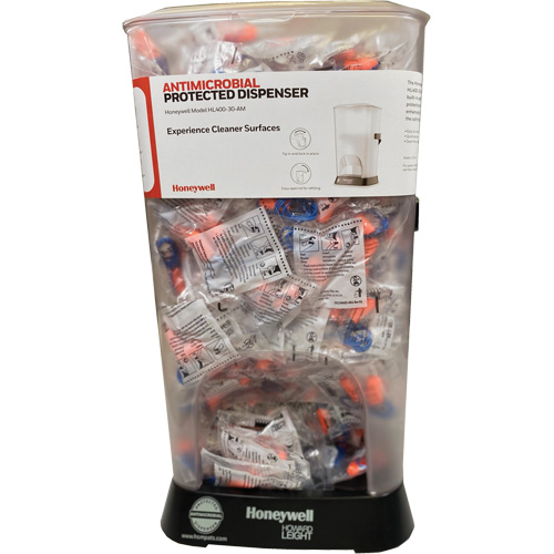 Distributeur de bouchons doreille filaires HL400 AM avec boîte de bouchons doreille XTR-30 OSI Industrial Sales