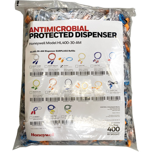 FF-30 Earplugs Refill for HL400 Dispenser, Bulk - Polybag, Corded OSI Industrial Sales