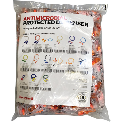 TFP-30 Earplugs Refill for HL400 Dispenser, Bulk - Polybag, Corded OSI Industrial Sales