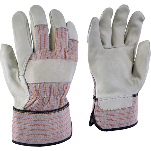 Gants de travail ray&eacute;s 24-61, T-petit, Paume en Cuir fleur de vache OSI Industrial Sales