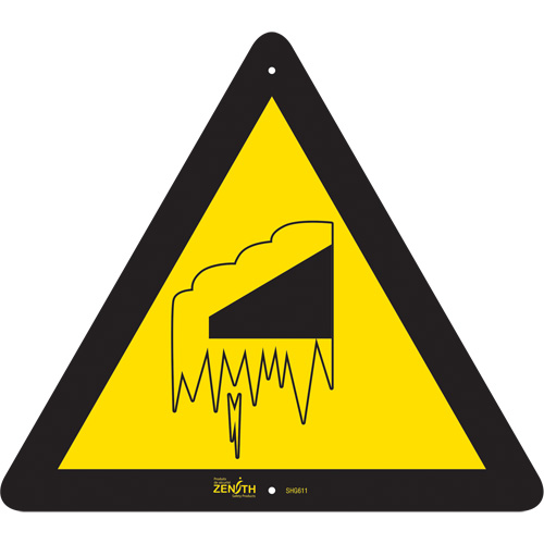 Falling Snow/Ice CSA Standard Safety Sign, 12" x 12", Aluminum, Pictogram OSI Industrial Sales
