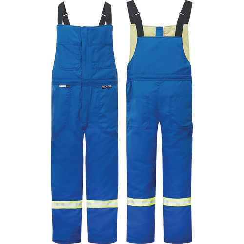 Westex&reg; DH Antistatic 6.5 oz. Flame Resistant Insulated Bib Pants, Small, Royal Blue OSI Industrial Sales