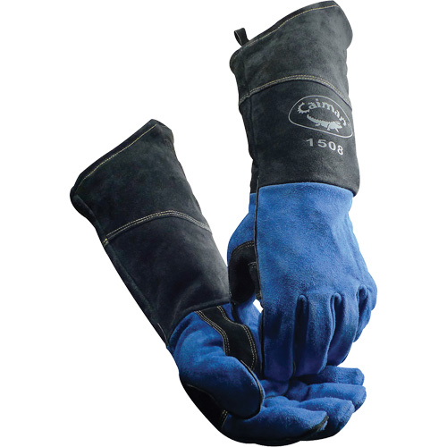 Gants de soudeur Caiman, Cuir de vache refendu, Taille Grand OSI Industrial Sales