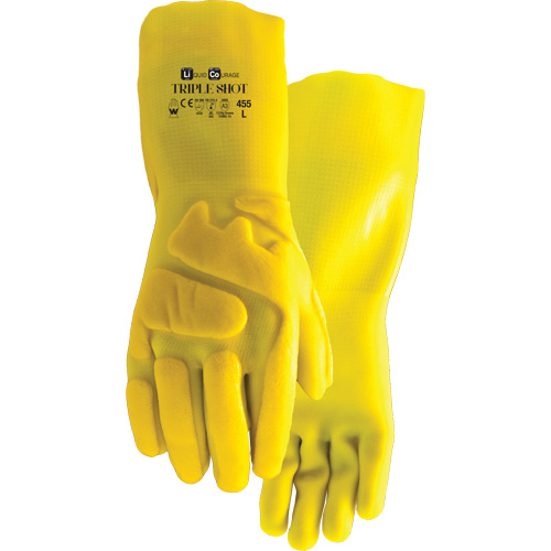 Gants r&eacute;sistant &agrave; la coupe 455 Triple Shot, Taille Grand, PVC, Doublure en Nylon OSI Industrial Sales