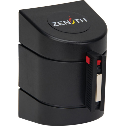 Magnetic Wall Mount Barrier with Magnetic Tape, Plastic, Magnetic Mount, 15', Black and Yellow Tape OSI Industrial Sales