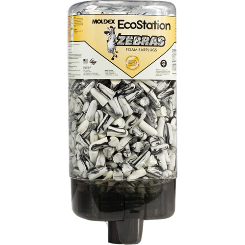 Distributeur de bouchons d'oreilles EcoStation avec des bouchons d'oreilles Zebras OSI Industrial Sales