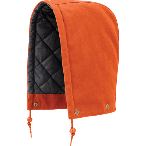 539 Hood for Quilted Safety Parka, Bomber or Coverall, Orange, Cotton OSI Industrial Sales