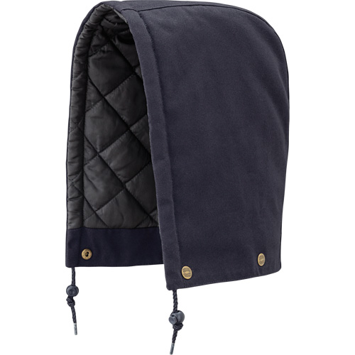 538 Hood for Quilted Safety Parka, Bomber or Coverall, Navy Blue, Cotton OSI Industrial Sales