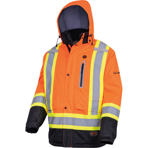 5407 Manteau de s&eacute;curit&eacute; imperm&eacute;able, isol&eacute;e et chauff&eacute;e, Hommes, Petit, Orange haute visibilit&eacute; OSI Industrial Sales