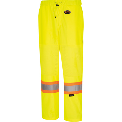 5999PW Women's  Traffic Safety Pants, Polyester, X-Small, High Visibility Lime-Yellow OSI Industrial Sales