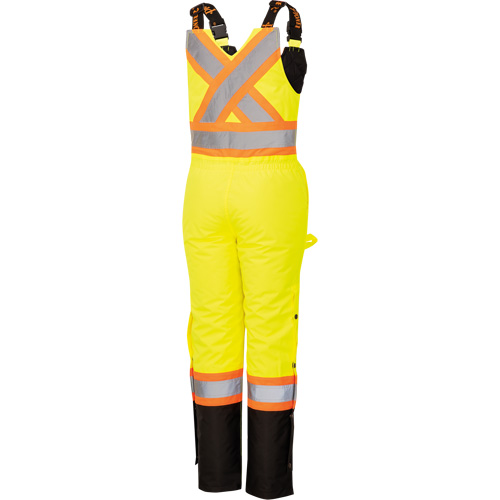5041BBW Combinaison de s&eacute;curit&eacute; imperm&eacute;able haute visibilit&eacute; pour femmes, Polyester, T-petit, Noir/Jaune lime haute visibilit&eacute; OSI Industrial Sales
