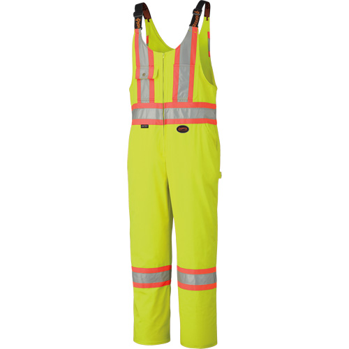 6616T High-Visibility Heavy-Duty Overalls, Poly-Cotton, 40 (Tall), High Visibility Lime-Yellow OSI Industrial Sales