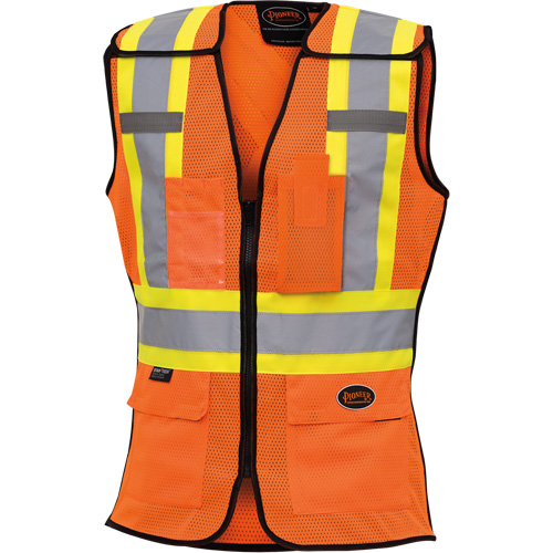 486 Veste de s&eacute;curit&eacute; d&eacute;tachable haute visibilit&eacute;, Orange haute visibilit&eacute;, T-petit, Polyester OSI Industrial Sales