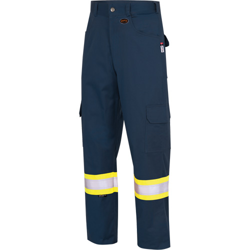 7764 Pantalons de s&eacute;curit&eacute; ignifuges et r&eacute;sistants aux arcs &eacute;lectriques &agrave; haute visibilit&eacute; 88/12 FR-Tech, 30, x 32, Bleu marin OSI Industrial Sales