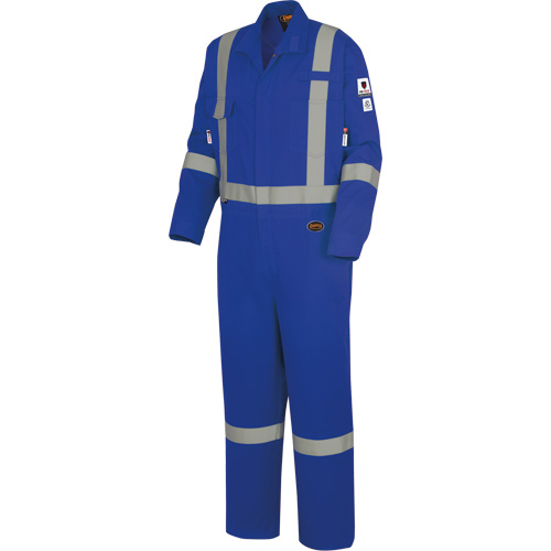 7709AT Combines ignifuges et r&eacute;sistants aux arcs &eacute;lectriques &agrave; haute visibilit&eacute; The Rock FR-Tech, Taille 40 (grand taille), Bleu royal, 10 cal/cm² OSI Industrial Sales