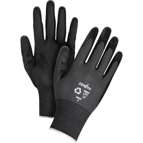 Gants &eacute;cologiques enduits et perm&eacute;ables &agrave; l'air, 8, R&ecirc;vetement Mousse de nitrile, Calibre 21, Enveloppe en Nylon/rPET OSI Industrial Sales
