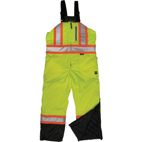 Salopette de s&eacute;curit&eacute; isolante en tissu ind&eacute;chirable, Polyester, T-petit, Jaune lime haute visibilit&eacute; OSI Industrial Sales