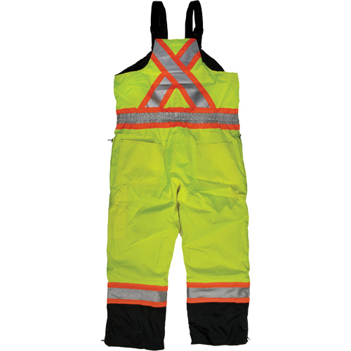 Salopette de s&eacute;curit&eacute; isolante en tissu ind&eacute;chirable, Polyester, T-petit, Jaune lime haute visibilit&eacute; OSI Industrial Sales