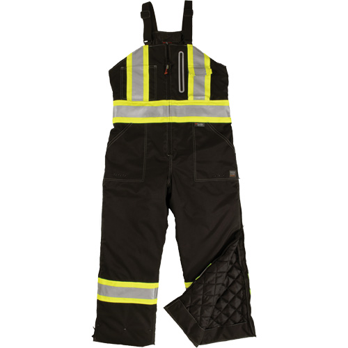 Ripstop Insulated Safety Bib Overall, Polyester, X-Small, Black OSI Industrial Sales